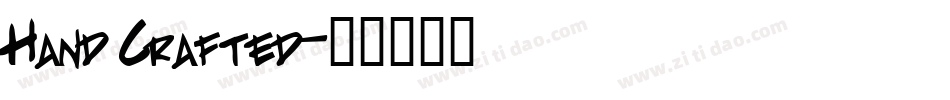 Hand Crafted字体转换